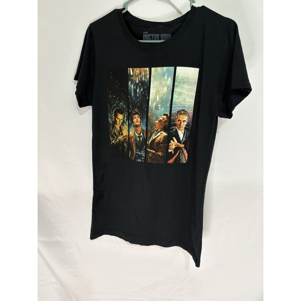 Doctor Who Titan Merchandise Alice X Zhang 4 Doctors T-Shirt Black 2XL